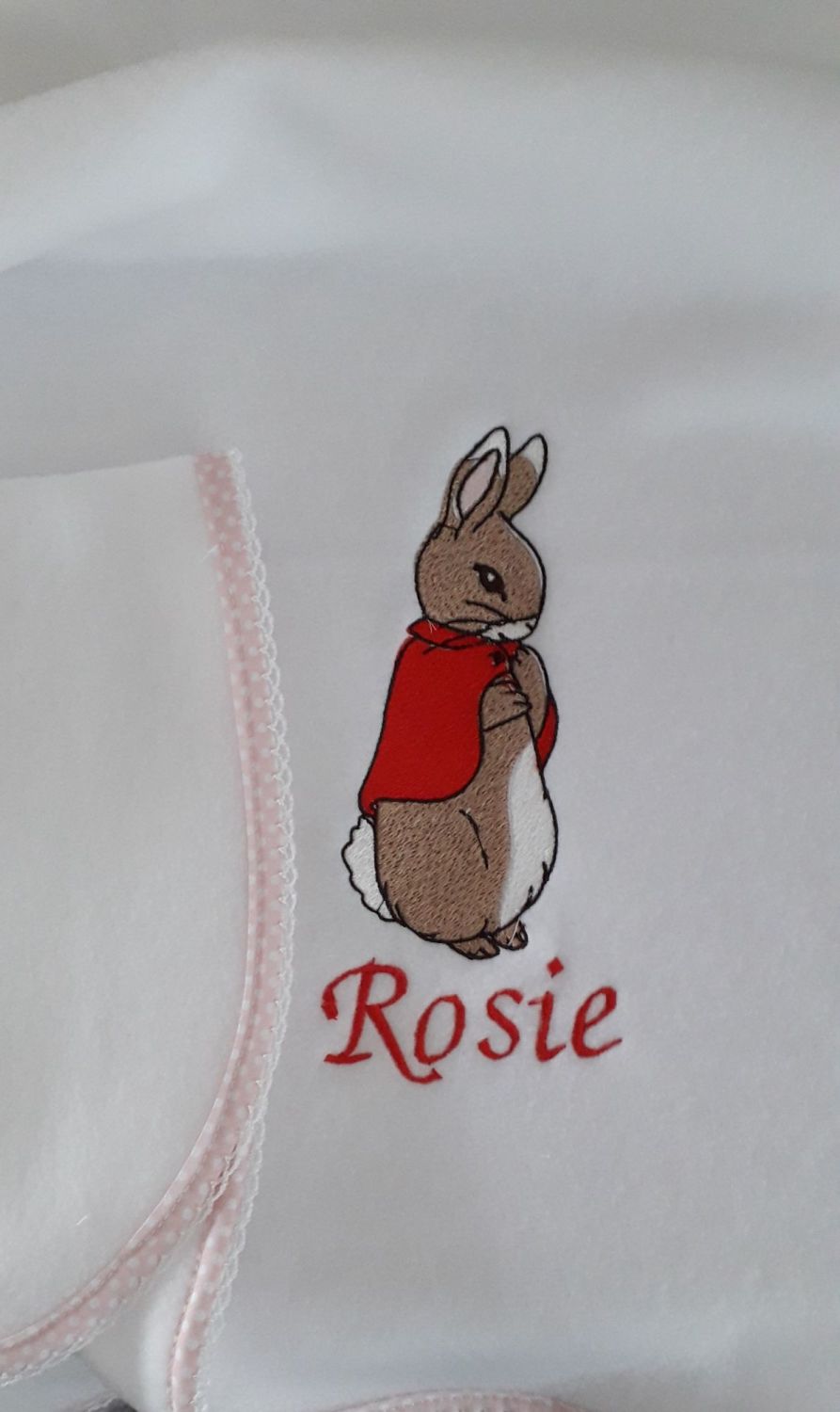 Flopsy Bunny Personalised Fleece Blanket