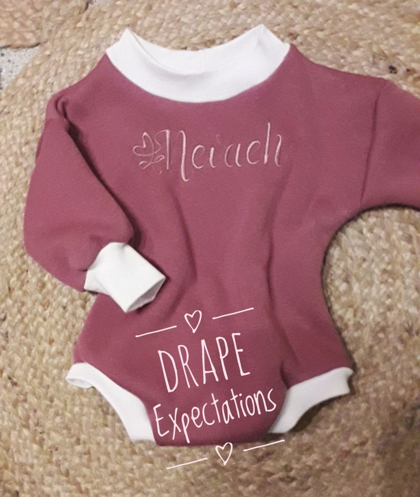 Embroidered Personalised Sweater Romper