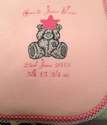 Teddy With A Star Personalised Fleece Blanket