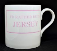 I'd Rather be in Jersey Mug in Pink NEW CHUNKY SIZE