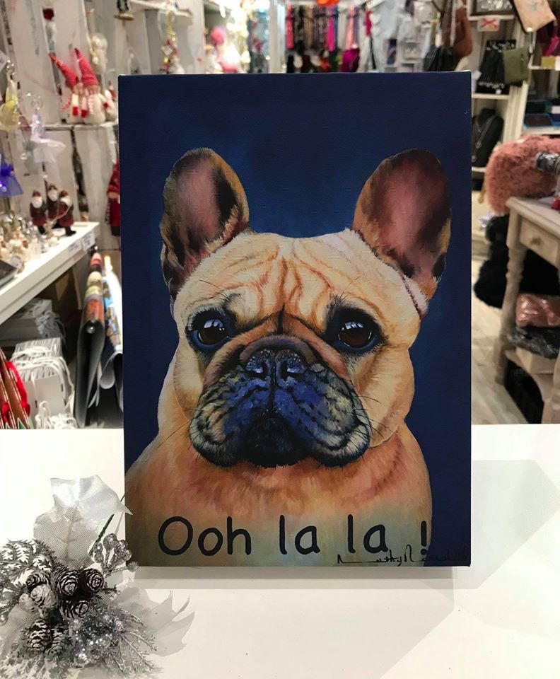 Ooh La La French Bulldog by Kathy Rondel