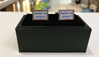 Made in Jersey Blue Cufflinks WERE £14.95 NOW £8.00
