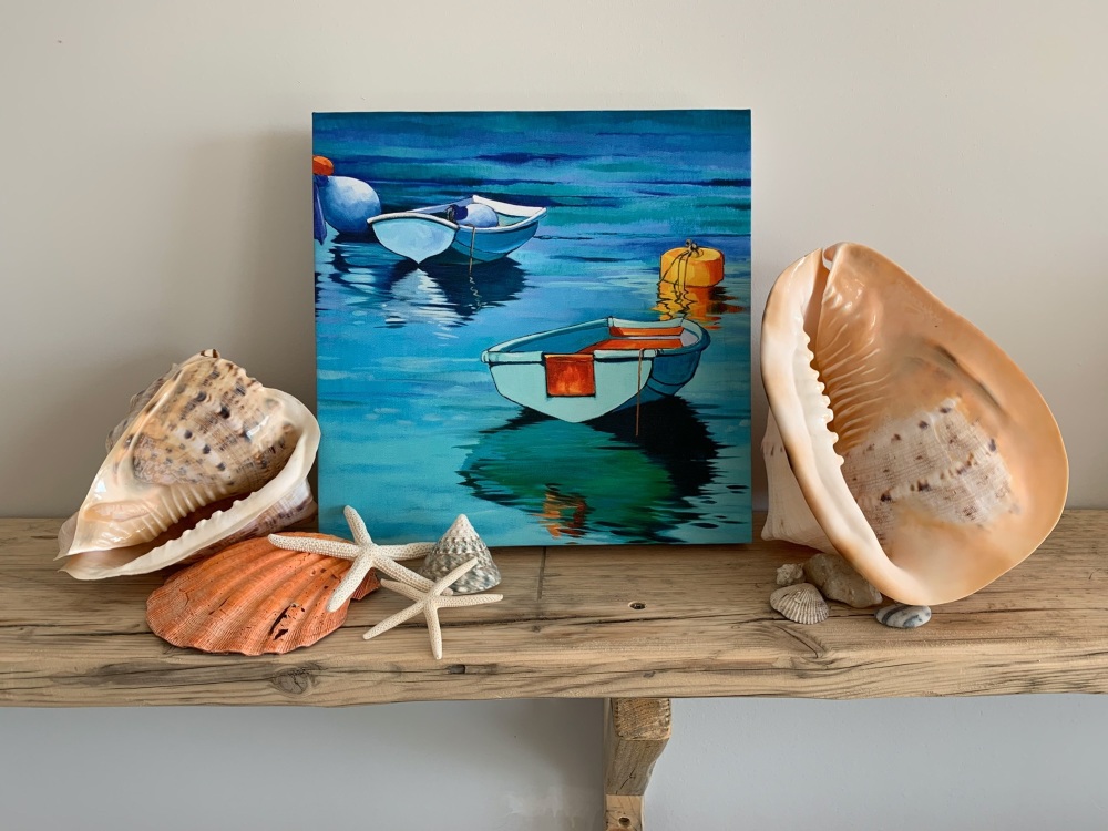 Two Jersey Boats [ No.3] by Kathy Rondel