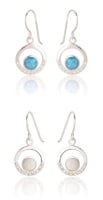 Maci Opalescent Circle Earrings