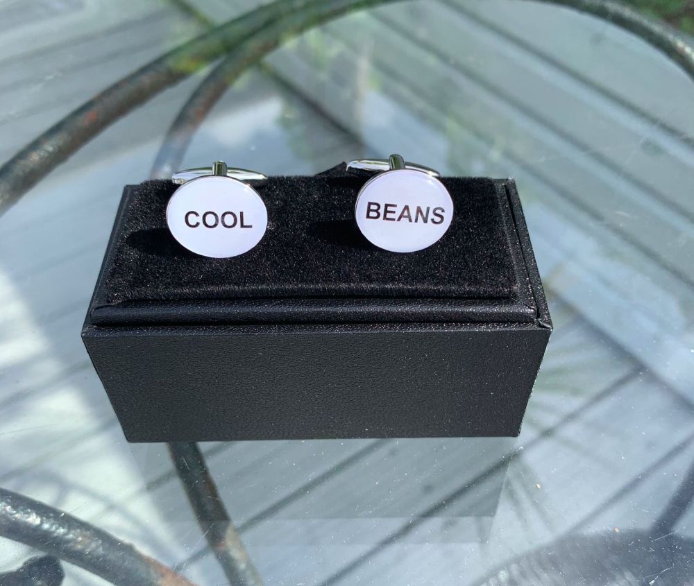 Personalise these Cufflinks with your Own Message