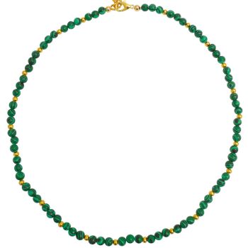 Malachite Green Bead Necklace