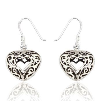 Allegra Celtic Open Heart Earrings