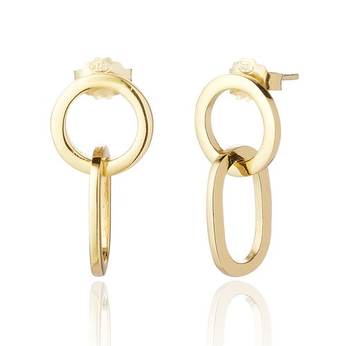 Ariane Gold Plated Chain Link Earring Small