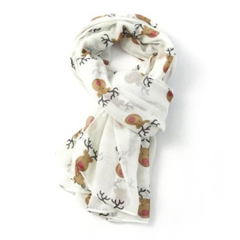 Red Nose Reindeer Scarf  - MORE COLOURS AVAILABLE