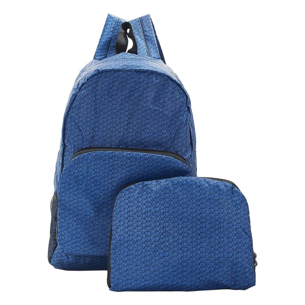 Eco Friendly Navy Disrupted Cubes Backpack