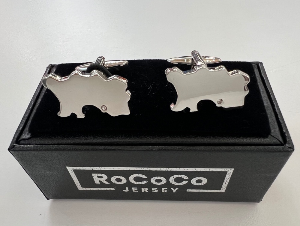 Island of Jersey Crystal Set Cufflinks