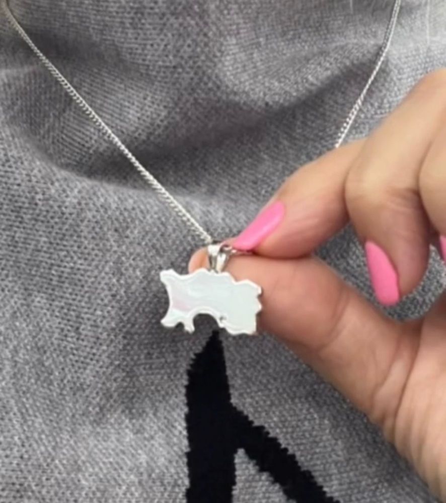 Island Of Jersey Crystal Set Pendant