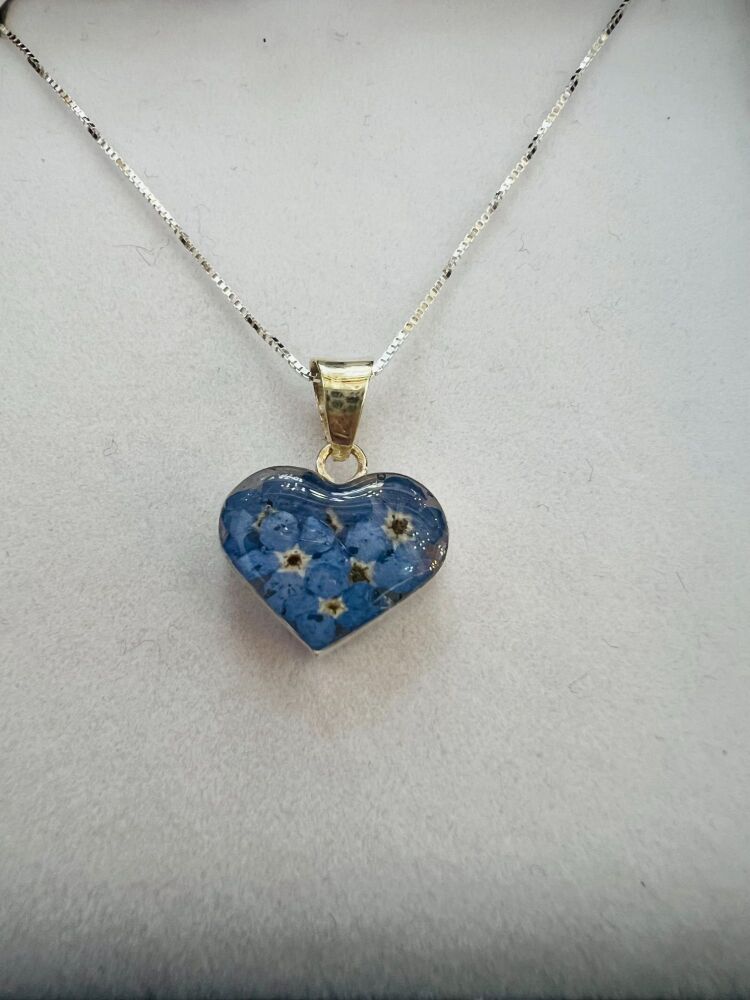 Forget Me Knot Heart Pendant Small 925