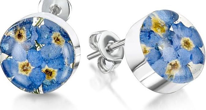 Forget Me Knot Round Studs 925