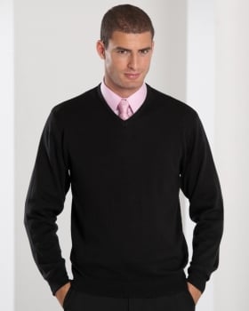 Russell Collection Men's V-Neck Knitted Pullover