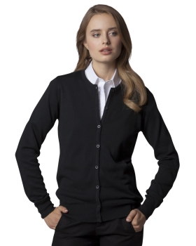 Kustom Kit Ladies' Arundel Long Sleeve Round Neck Cardigan