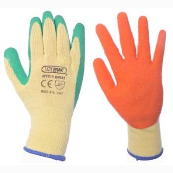  Latex Palm Grip Glove (Green / Orange)