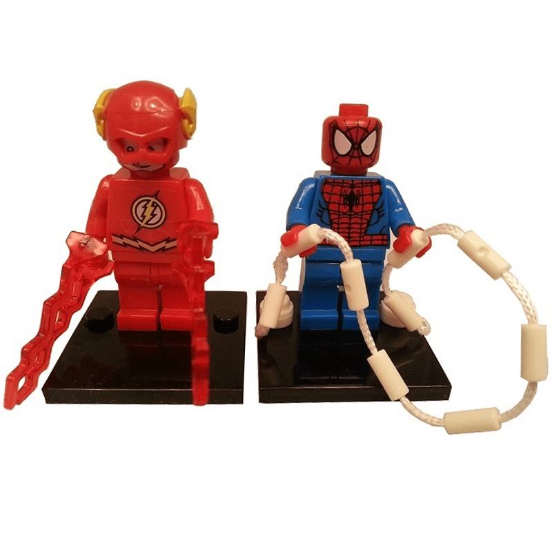 Flash + Spiderman building block minifigure.png