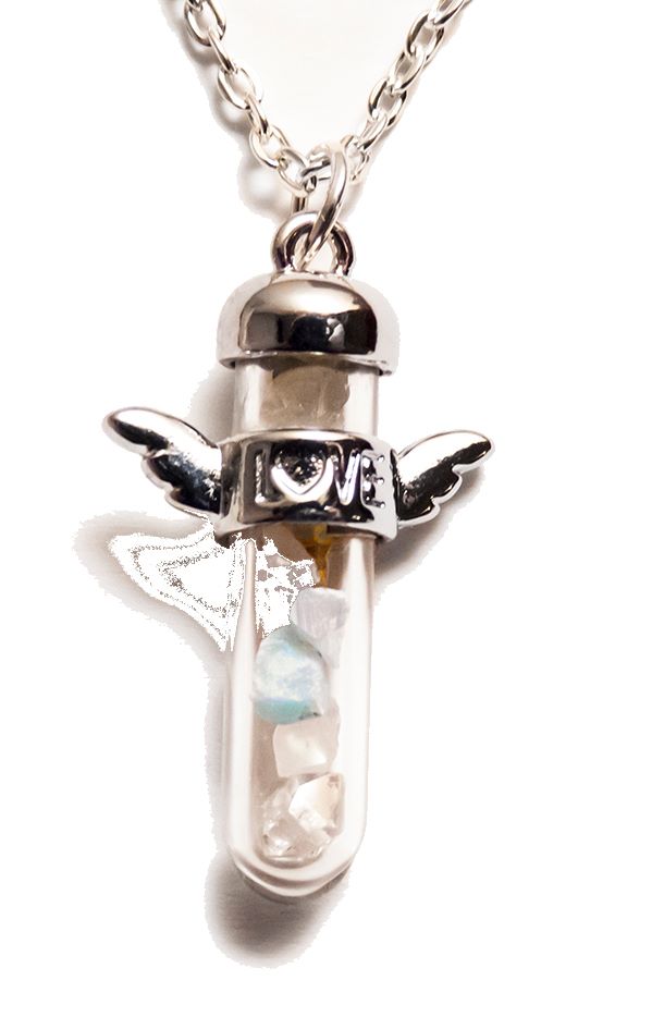 Archangel Chamuel Guardian Angel Lovewing Pendant on Chain boxed - Relatio