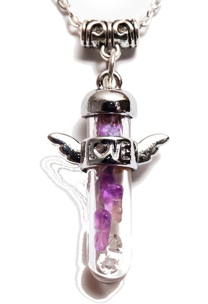 Archangel Zadkiel Love Wing Guardian Angel Pendant chain - Forgiveness for
