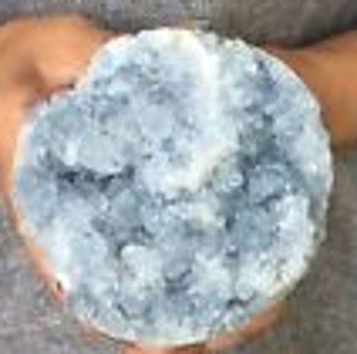 Very Large Powerful Dreamy Blue Celestite Crystal Sphere Geode- Angelic En