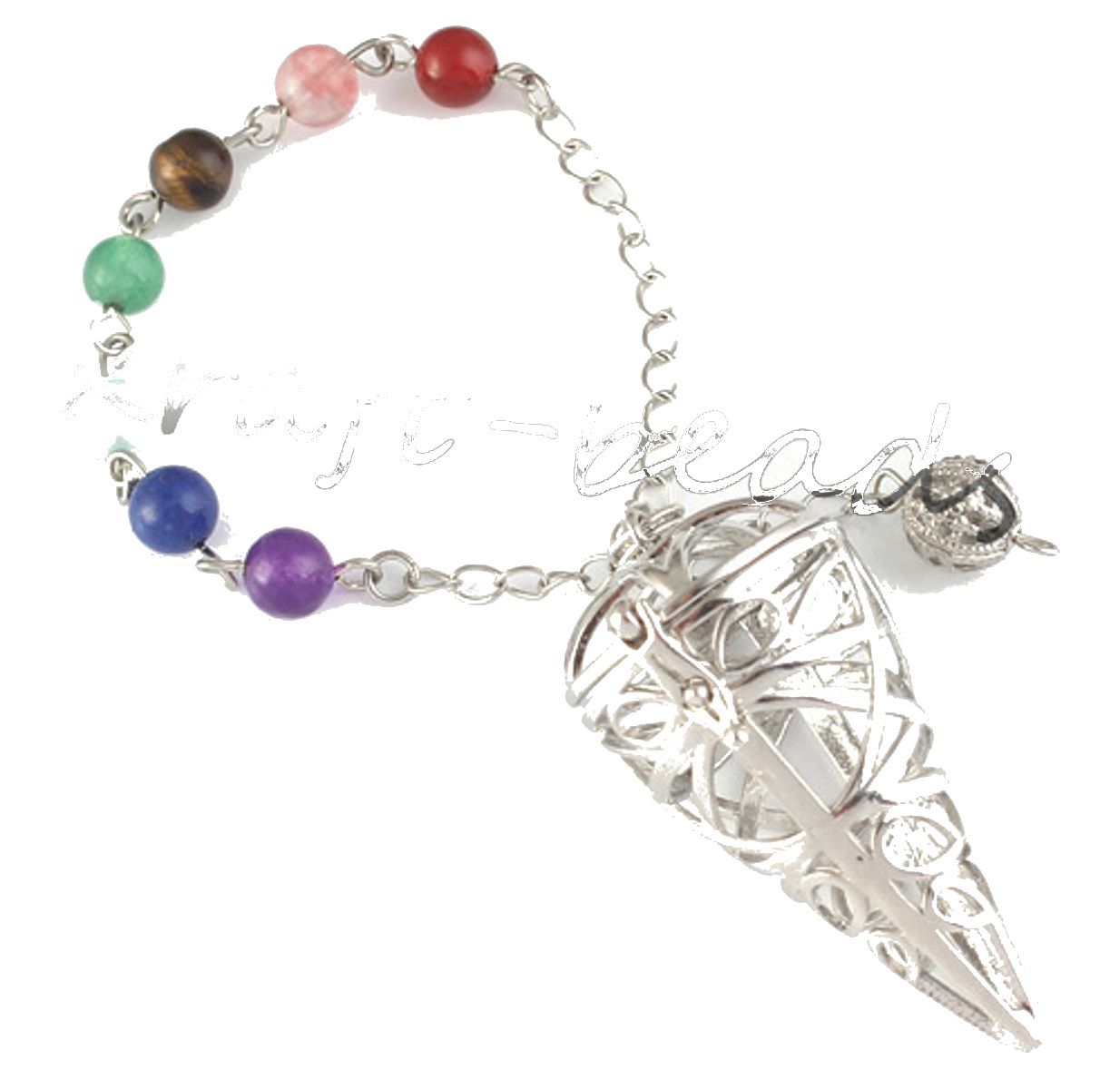 Large Moldavite Crystal Chakra Healing Pendulum Dowser - Transformation Fre
