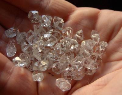 10 Herkimer Diamond Drilled 8 to 10mm Beads