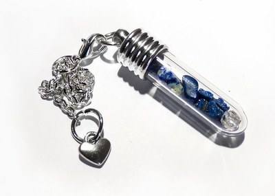 Large Crystal Lapis Lazuli Chakra Healing Pendulum Pendant Boxed