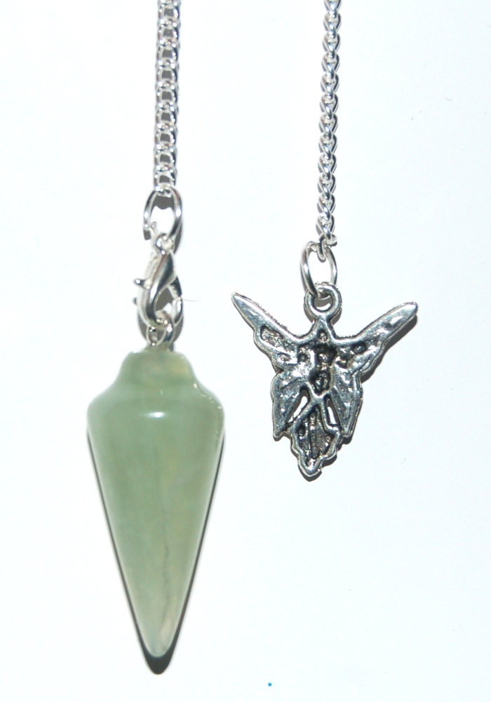 Aventurine Crystal Pendulum - Balances Male and Female and Small Chakra Set
