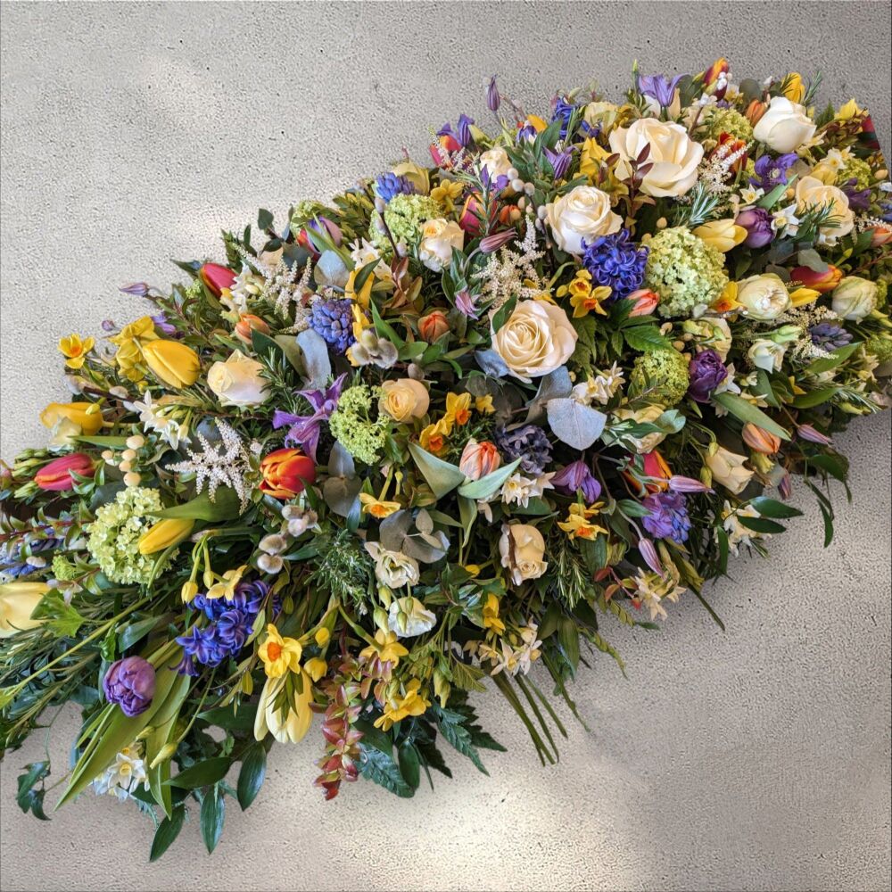 Spring Flower coffin Spray