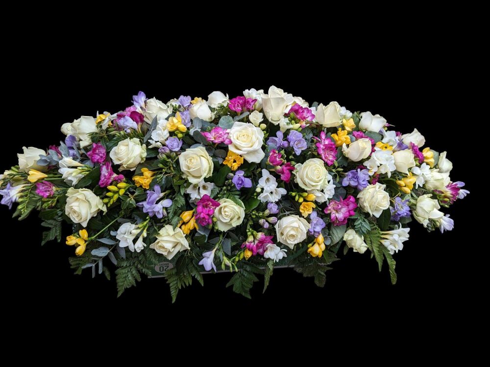 Double purchases Rose with Freesia Wrist
