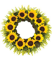 Sunflower Wreath.