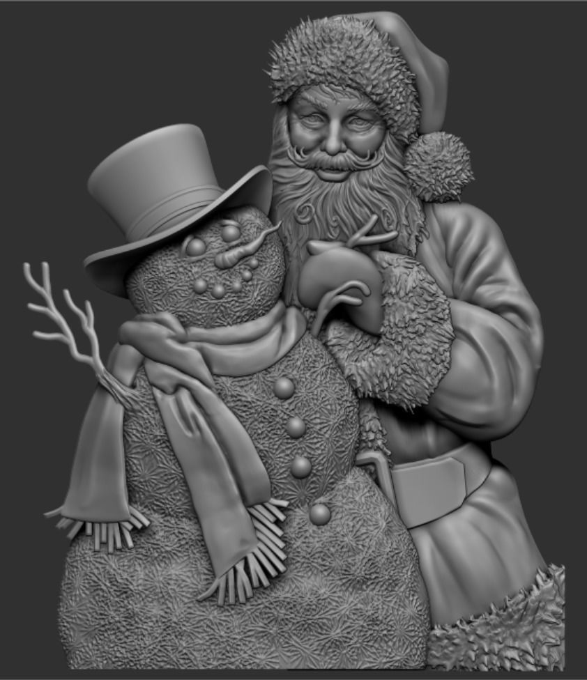 Santa & Snowman
