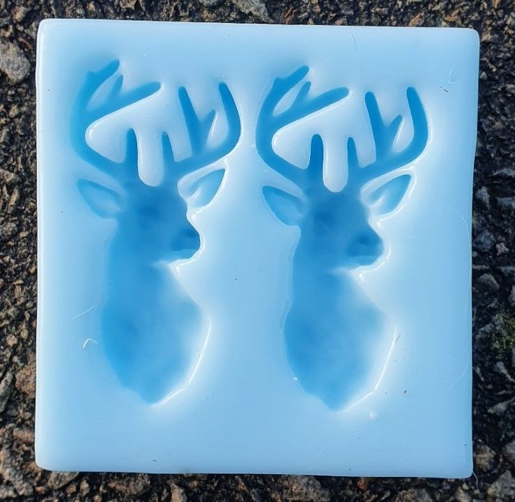 Double Stag pendant size Silicone Mould