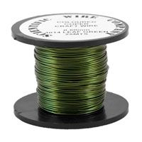 .3mm Leaf Green Copper Coloured Craft wire 70mt