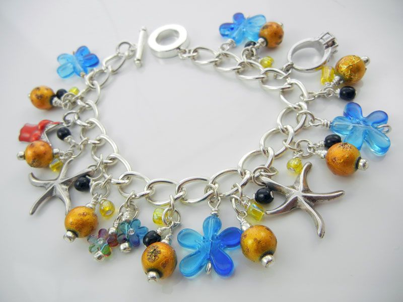 Marooned Blue Charm Bracelet - ZMB027