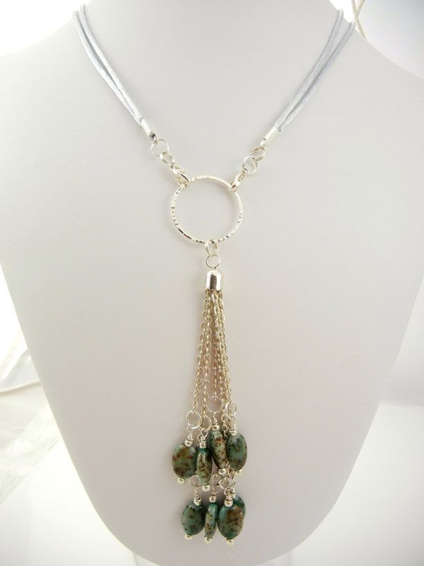 Semi-Precious Fountain Necklace - ZMN055