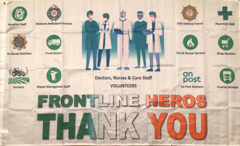 Frontline Heros Thank You Flag