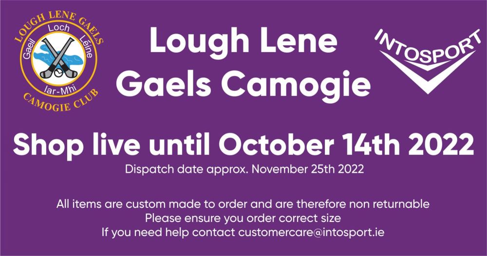 LOUGH LENE GAELS CAMOGIE - ONLINE SHOP header
