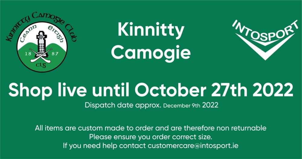 KINNITY CAMOGIE - OFFALY - ONLINE SHOP HEADER