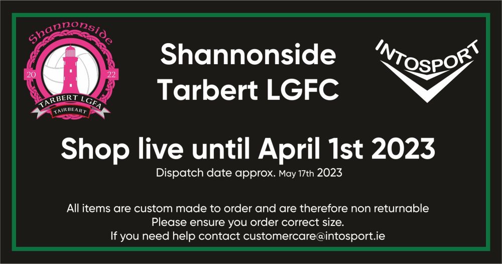 SHANNONSIDE TARBERT LGFA - ONLINE SHOP header