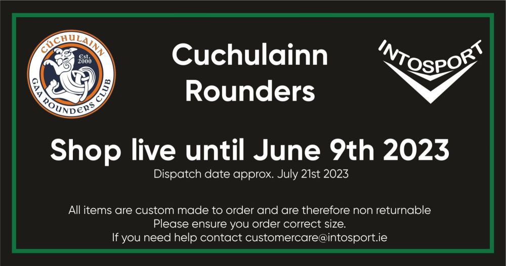 CUCHULAINN ROUNDERS - CARLOW ONLINE SHOP 2023 header