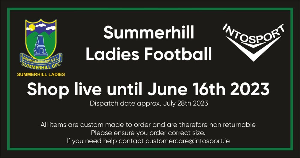 SUMMERHILL LGFA - MEATH - online shop header 2023