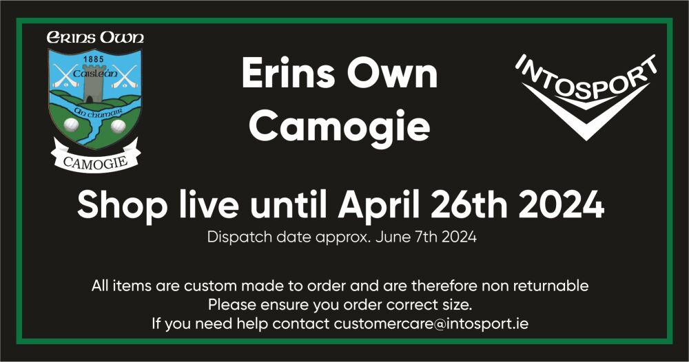 ERINS OWN CAMOGIE - Online shop build header