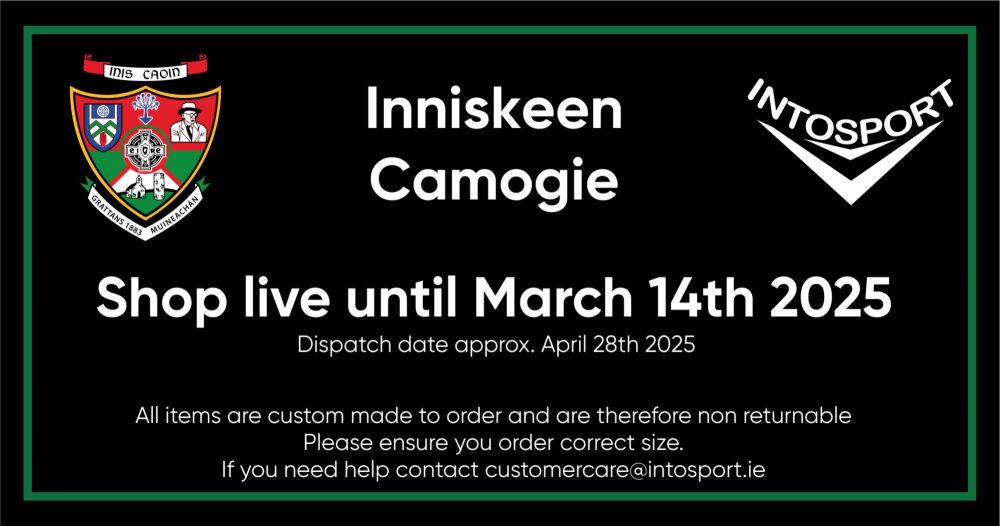 INNISKEEN CAMOGIE - ONLINE SHOP HEADER 2025