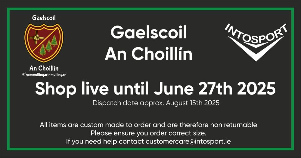 GAEL SCOIL CULL&Iacute;ON - WESTMEATH - header 2025