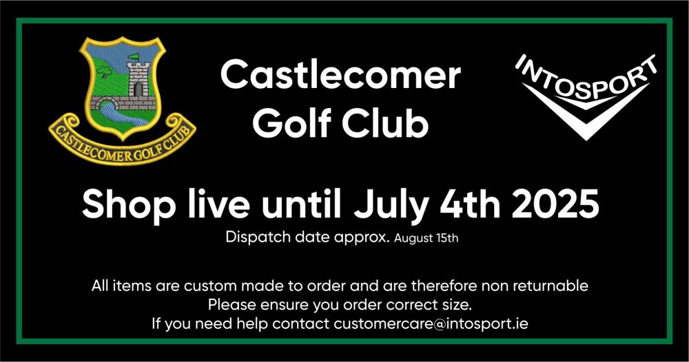CASTLECOMER GOLF CLUB - CLUB RANGE 2025 header