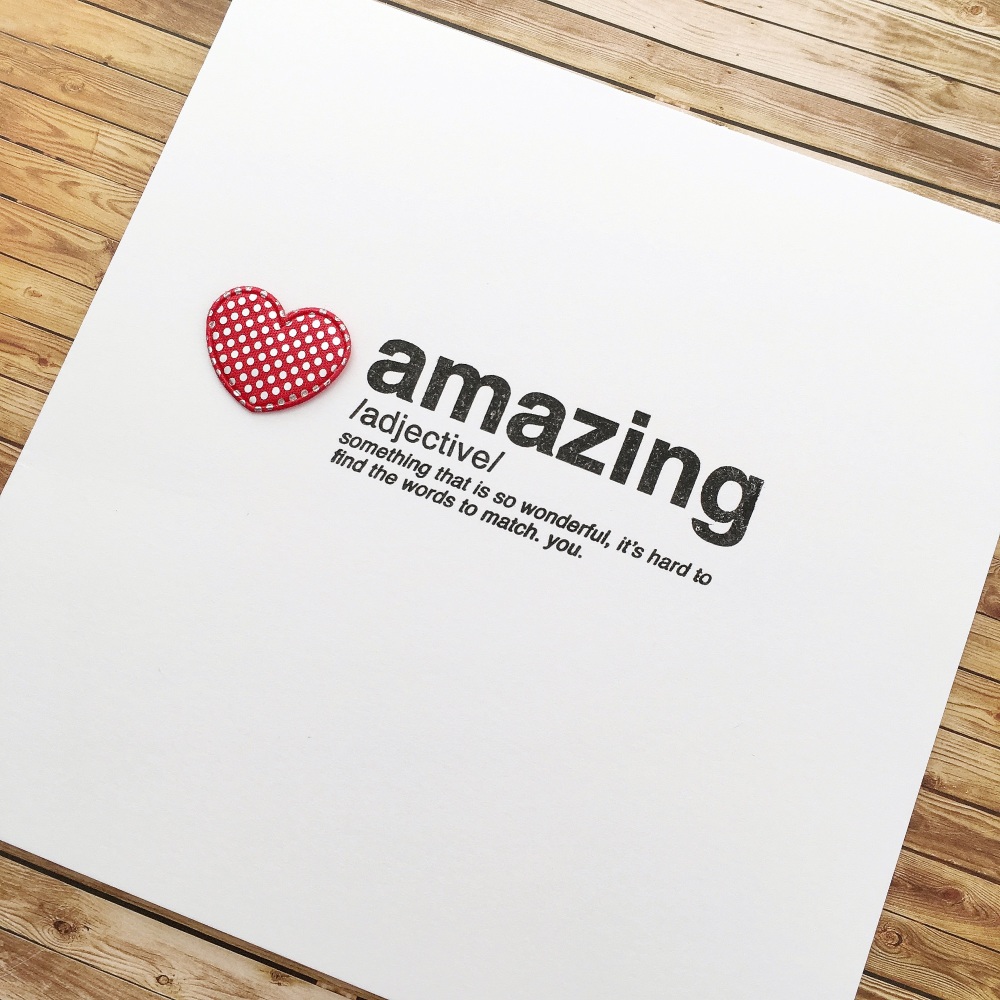 'You're Amazing' card
