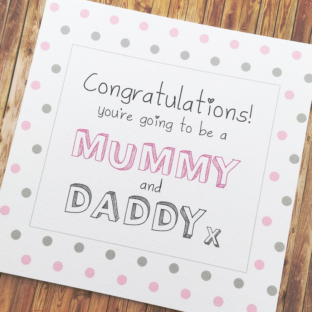 Mummy-to-be & Daddy-to-be card