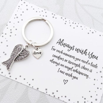 Always With You Charm Keyring